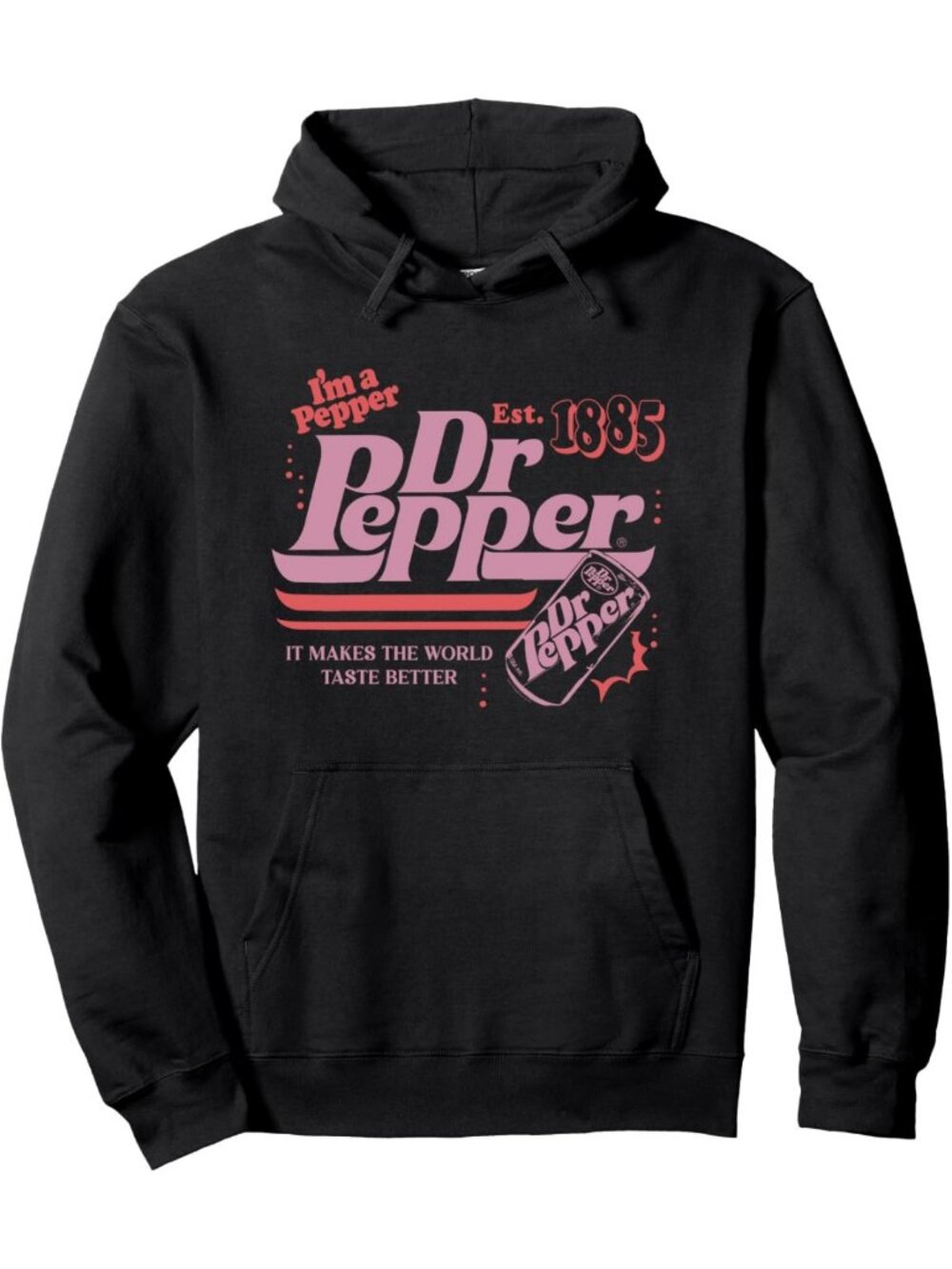 Retro Dr. Pepper Graphic Hoodie | Cozy Pullover | Vintage Style Sweatshirt